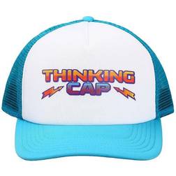 Stranger Things Netflix Series Blue & White Thinking Hat Trucker Hat Poster