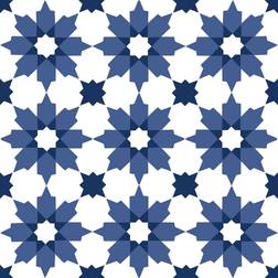 FloorPops Zellige Peel & Stick Floor Tiles - Blue 12