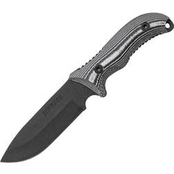 Schrade SCHF36M Frontier 10.4in Steel Fixed Blade with 5in Drop Point Micarta Handle Bushcraft,Multi Hunting Knife