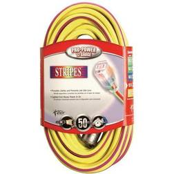 Southwire Coleman Cable 2548SW0022 50 Yellow & Purple 12/3 Outdoor Extension Cord