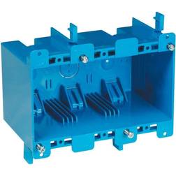 Carlon B355R Blue Thermoplastic 3-Gang PVC Electrical Box 5-3/4 in