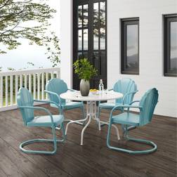 Crosley Furniture Tulip Collection KO10014BL Patio Dining Set