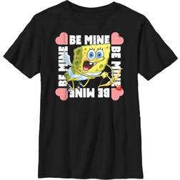 Nickelodeon Boy's SpongeBob SquarePants Cupid Be Mine Child T-Shirt Black