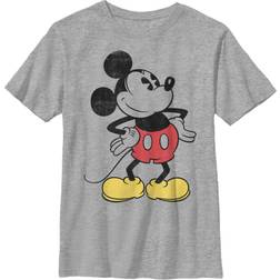 Disney Karaktärer Klassisk Vintage Musse Pigg T-shirt - Atletisk Heather