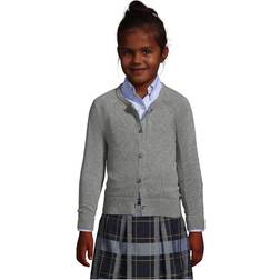 Lands End School Uniform Girls Cotton Modal Cardigan Sweater