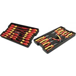 Wiha 32989 28 Insulated Pliers/Cutters/Screwdrivers Tray Set Tool Kit