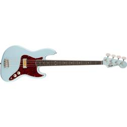 Fender Gold Foil Jazz Bass Sonic Blue EB Limited Edition basse électrique avec housse deluxe