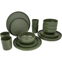 Bo-Camp 16 Piece Tableware Patom Melamine Green