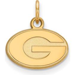 LogoArt 14k Gold Plated Silver U. of Georgia Tiny 'G' Charm Pendant instock P23108