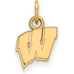 LogoArt Women's Wisconsin Badgers Gold Plated Pendant