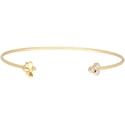 Gemondo Trilogy Bee Bangle - Gold/Diamonds