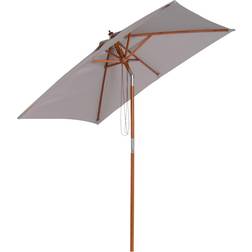 OutSunny Parasoll Hopfällbart Tilt Justerbart 200 x 150 x 235 cm