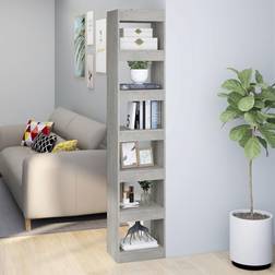vidaXL Concrete Grey Cabinet 40 x 30 x 198 cm Book Shelf