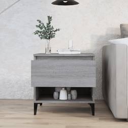 vidaXL De Madera Contrachapada Gris Sonoma 50x46x50 cm Mesa Auxiliar