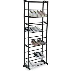 Northix Confortime Black Shoe Rack 50x140cm