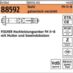 Fischer Baubeschläge + Holzverbinder, Hochleistungsanker R 88592 FH II 24/100 B galvanisch verzinkt Stk.