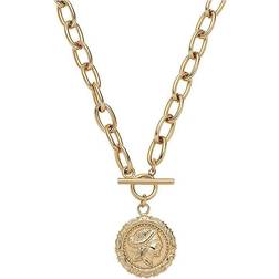 Noelani Necklace With Pendant Stainless Steel - Gold