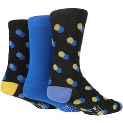 Herren Farbenfrohe Moderne Muster Bambus Kleid Socken - Lila