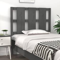 vidaXL grey, 105.5 Pine Bed Headboard