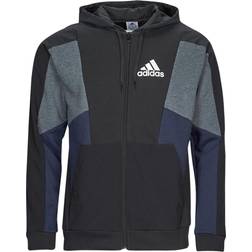 adidas Kapuzenjacke Essentials Colorblock schwarz/grau