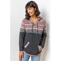 Roman Nordic Aztec Print Pocket Hoodie
