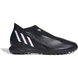 Adidas Predator Edge .3 Laceless Turf - Core Black/Cloud White/Vivid Red