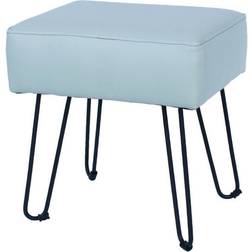 Furry Grey pu Seating Stool