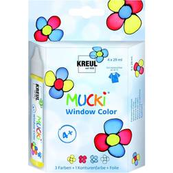 Kreul Window Color Pen MUCKI, 4er-Set