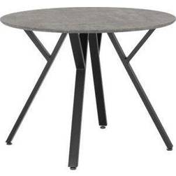 SECONIQUE Athens Concrete Effect Dining Table 100cm