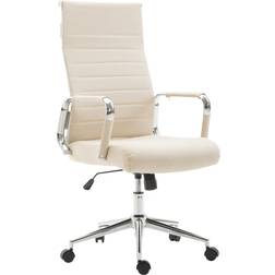 CLP Fauteuil Kolumbus Tissu Crème Chaise de bureau