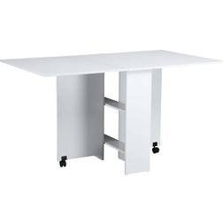 Homcom Drop Leaf Mesa de comedor 75x140cm