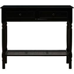 Premier Housewares Heritage Black Console Table 33x91cm