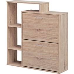 Wohnling Moderner Schuhkipper MASSA Holz 2 Fächer