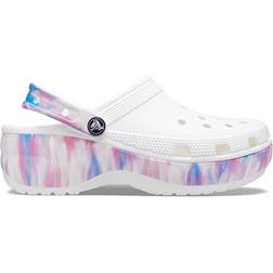 Crocs Classic Platform Clog - White/Multi