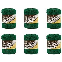 Lily Sugar n Cream Yarn Solids-Dark Pine Multipack Of 6