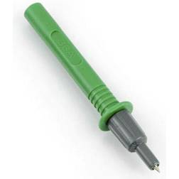 HT Instruments 404-IECV Jack plug Banana jack, 4 mm socket, 4 mm jack connector CAT III 1000 V, CAT IV 600 V Green 1 pcs