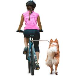 Dobar 62000 Walky Dog Plus Dog Bicycle Lead 37.5 cm Silver
