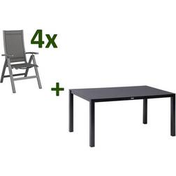 Kettler Altura Garten Anthrazit 160 x 95 cm Essgruppe