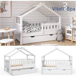 VitaliSpa Design Kinderbett 140x70 Babybett Jugendbett