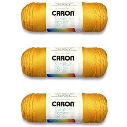 Caron Simply Soft Gold Yarn 3 Pack of 170g 6oz