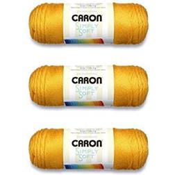 Caron Simply Soft Solids Yarn-Gold Multipack Of 3