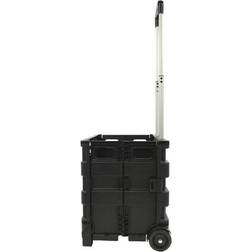 Proplus Transport-Trolley klappbar mit Klappbox bis 25kg belastbar