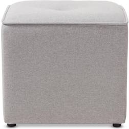 Baxton Studio Corinne Light Nailhead Seating Stool