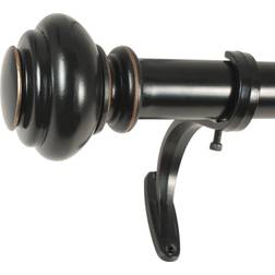 Decopolitan 1-Inch Urn Single Window Treatment Rod Set da 18 a 36 Pollici in Bronzo Antico