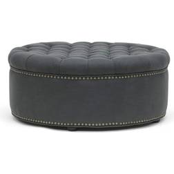 Baxton Studio Iglehart Linen Seating Stool