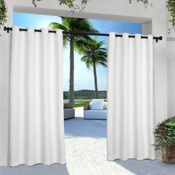 Exclusive Home Cabana Solid GT Indoor Outdoor Light Filtering Grommet Top 54x120