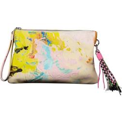 Desigual Sac à bandoulière moyen peinture femme Beige