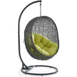 modway Hide Wicker Egg