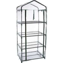 Pure Garden 4-Tier Greenhouse Aluminum PVC Plastic