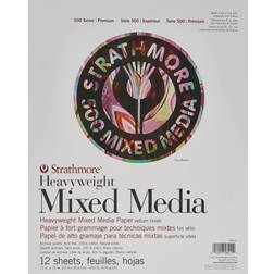 Strathmore 500 Series Heavyweight Mixed Media Pad 11"X14"-12 Sheets -62584110